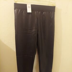 Gap Kids Black Faux Leather Leggings